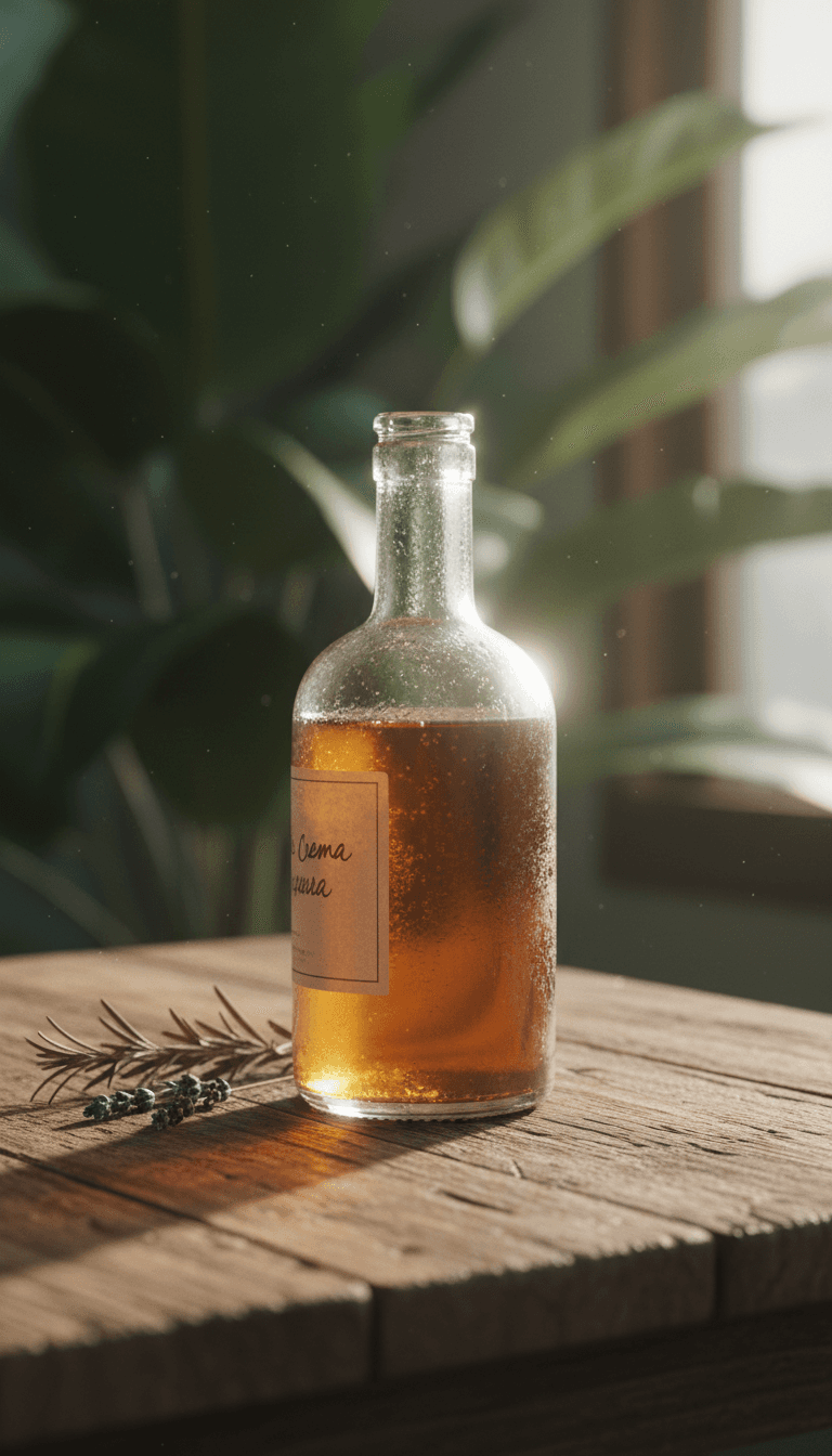 Grenadier crema bottle on wooden table